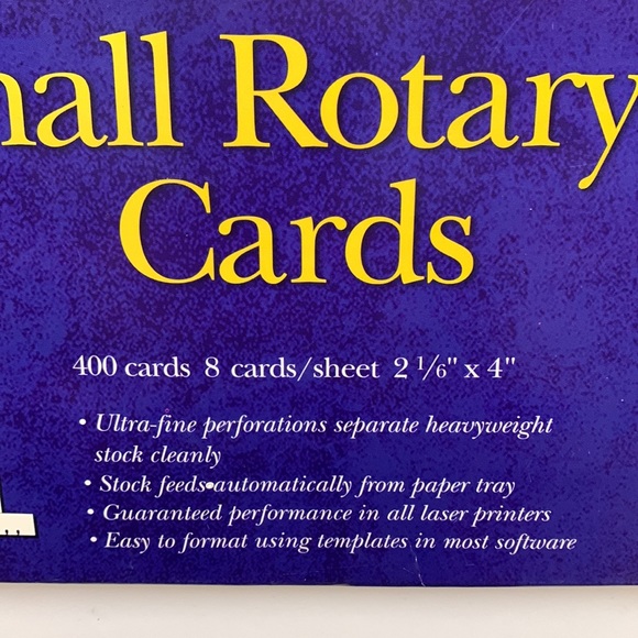 Avery | Laser Small Rotary Cards Pack of 400 Cards Make Business Cards Business - Picture 2 of 12